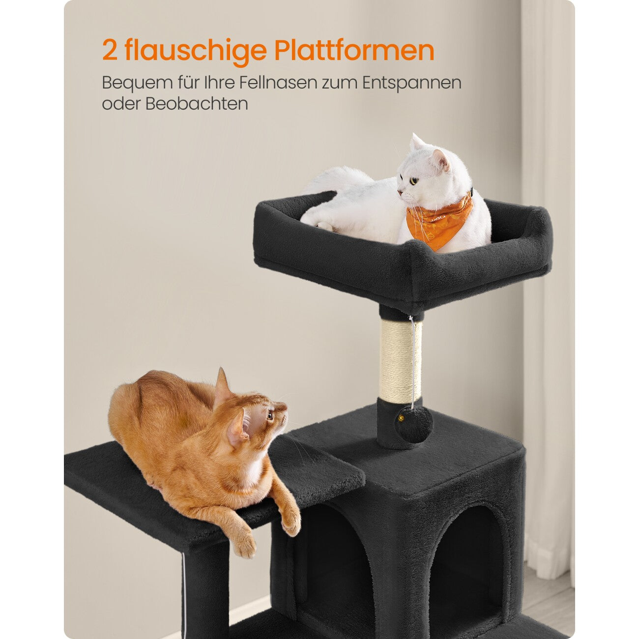 Kratzbaum Luna XL · Schwarz