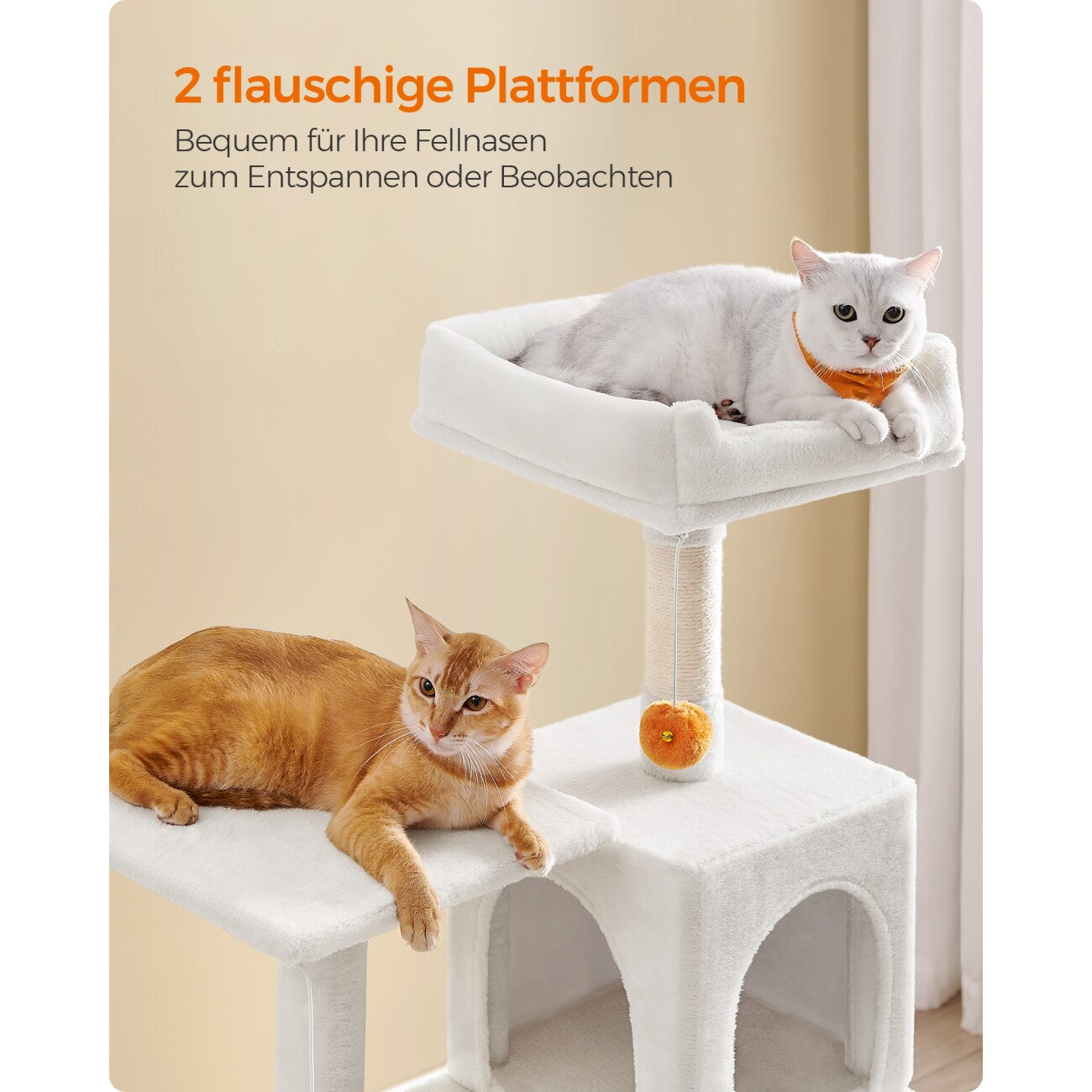 Kratzbaum Luna XL • Weiß