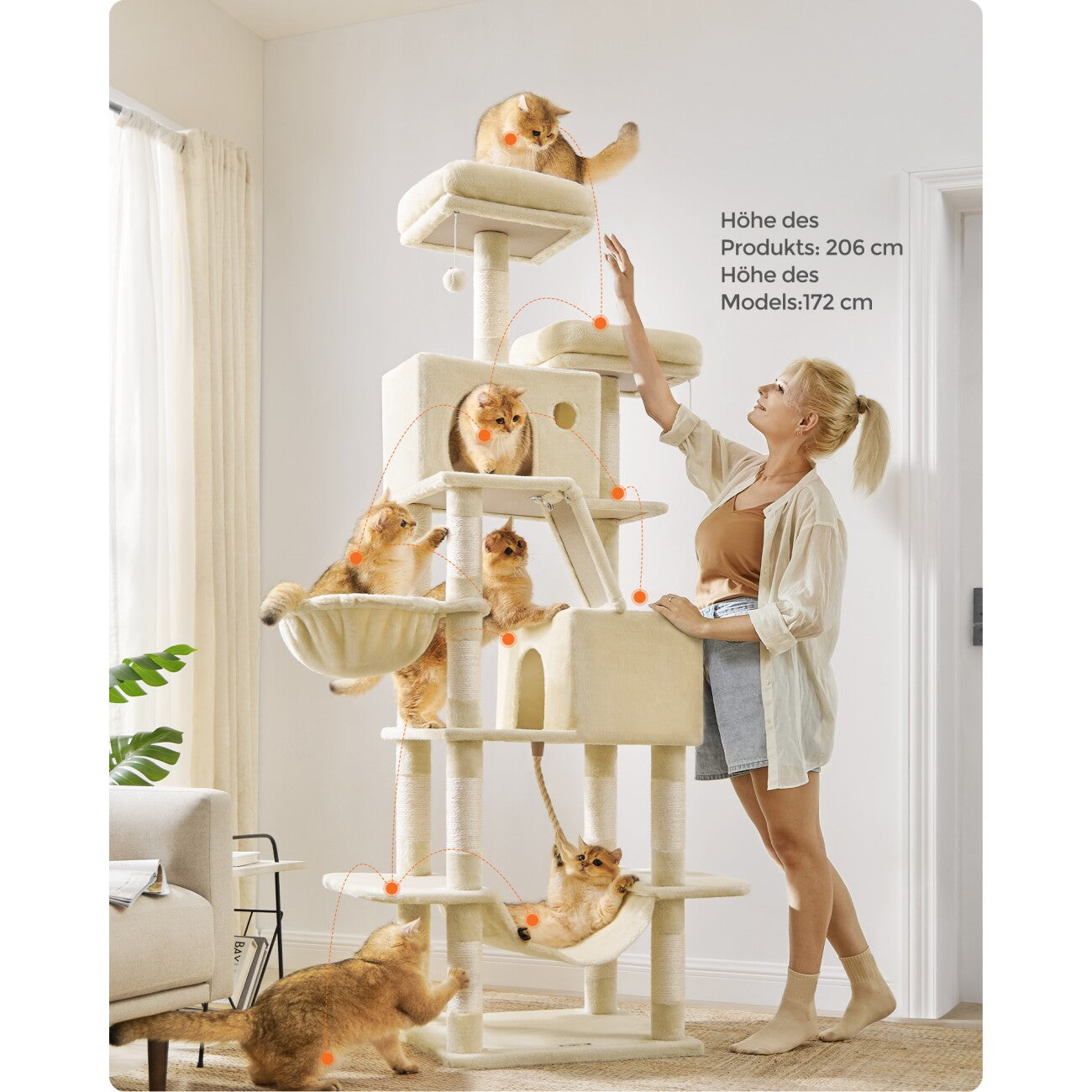 Kratzbaum Milo XXL • Beige