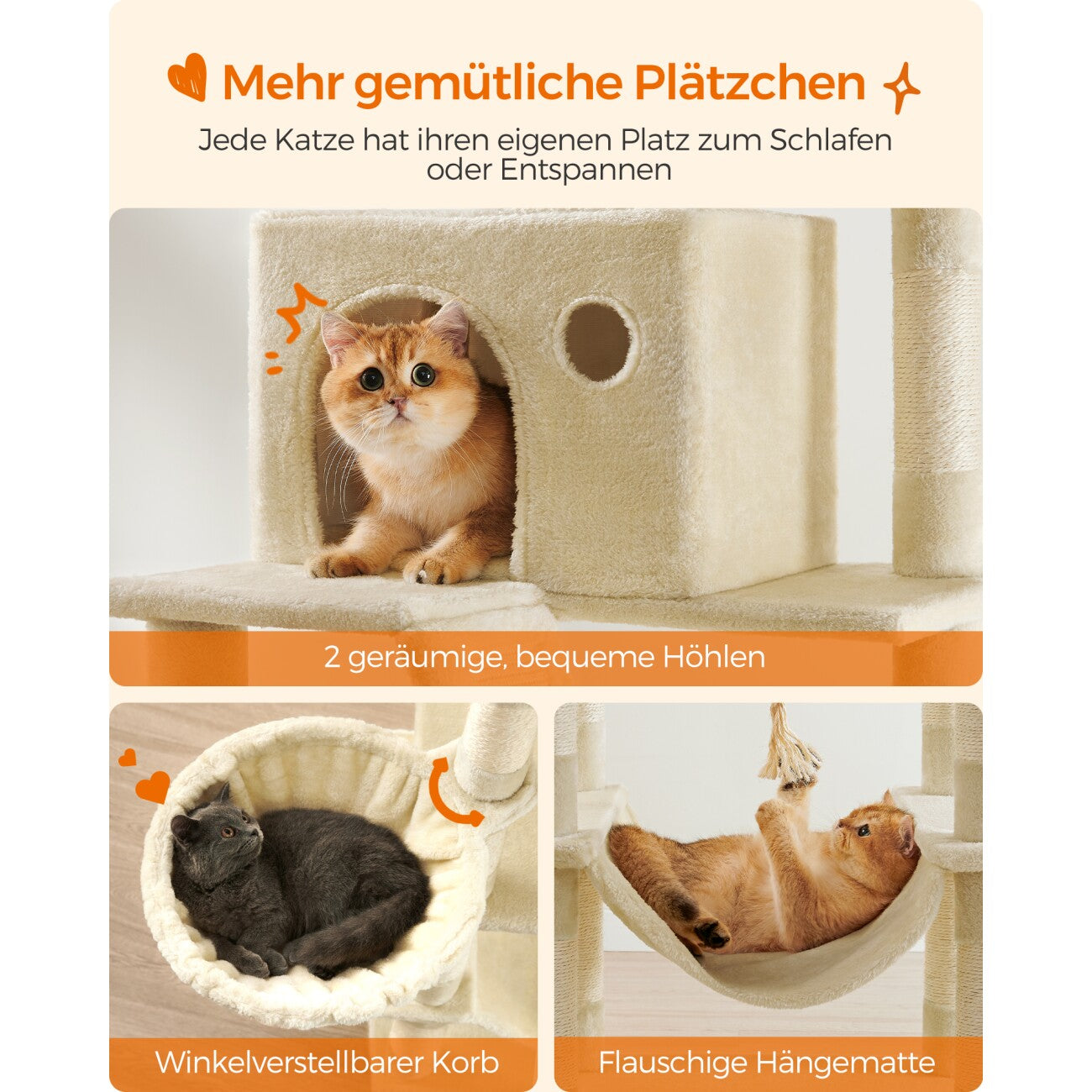 Kratzbaum Milo XXL • Beige