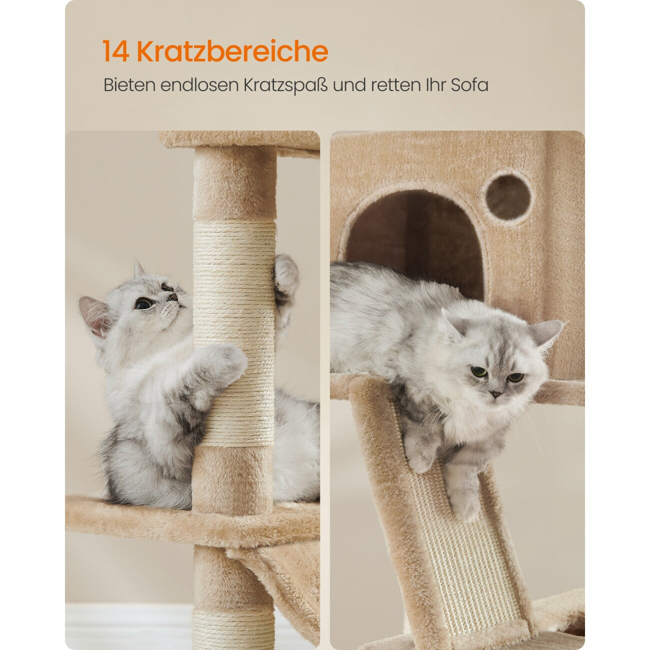 Kratzbaum Milo XXL • Kamelbraun