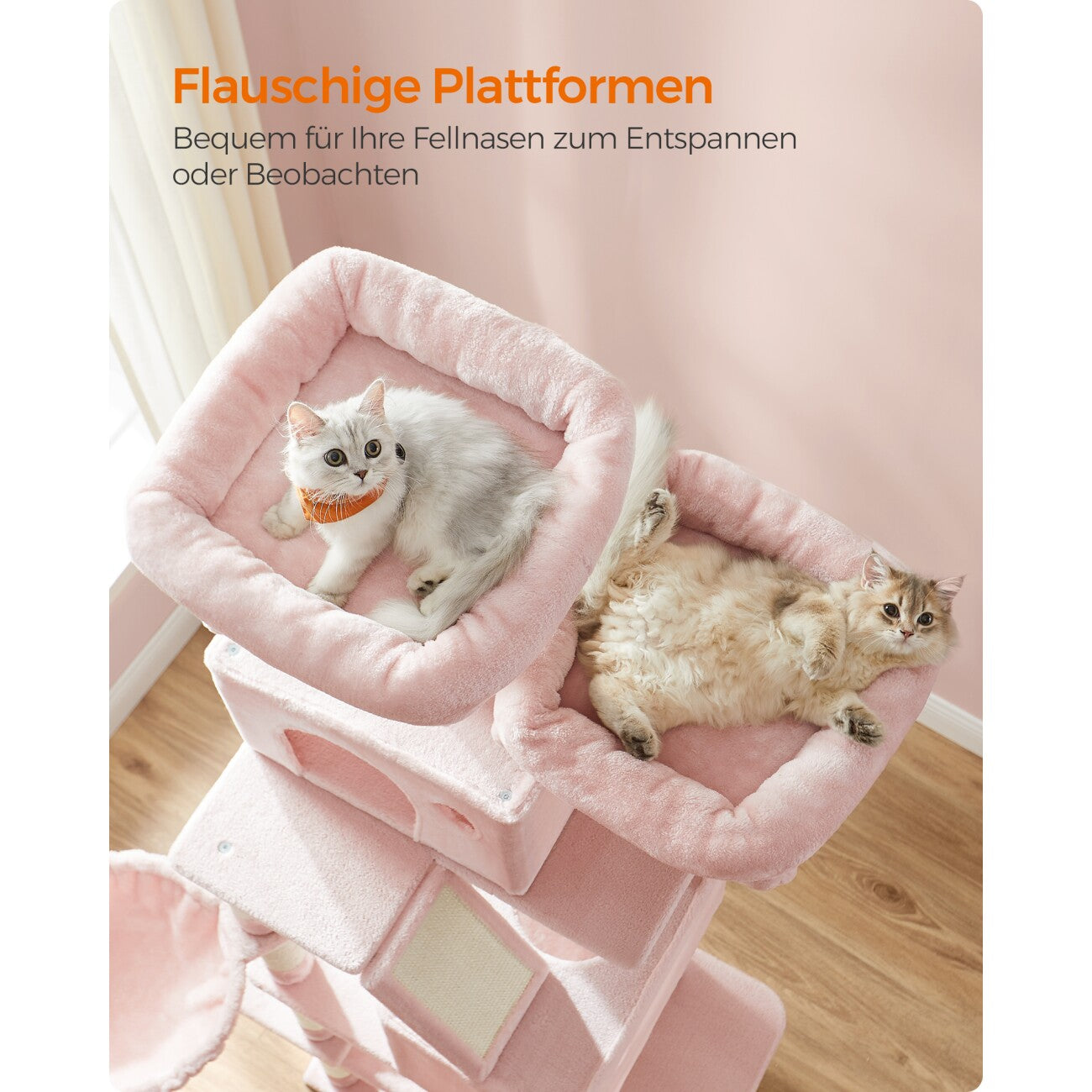 Kratzbaum Milo XXL • Rosa