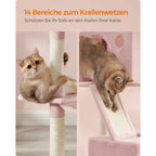 Kratzbaum Milo XXL • Rosa