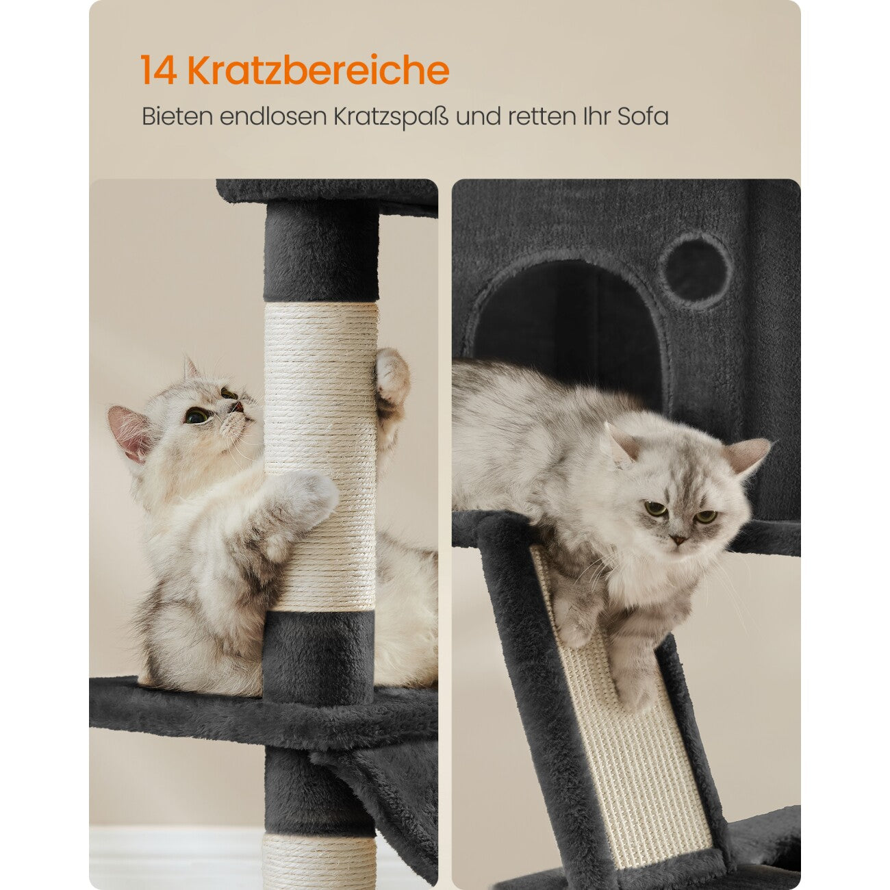 Kratzbaum Milo XXL • Schwarz