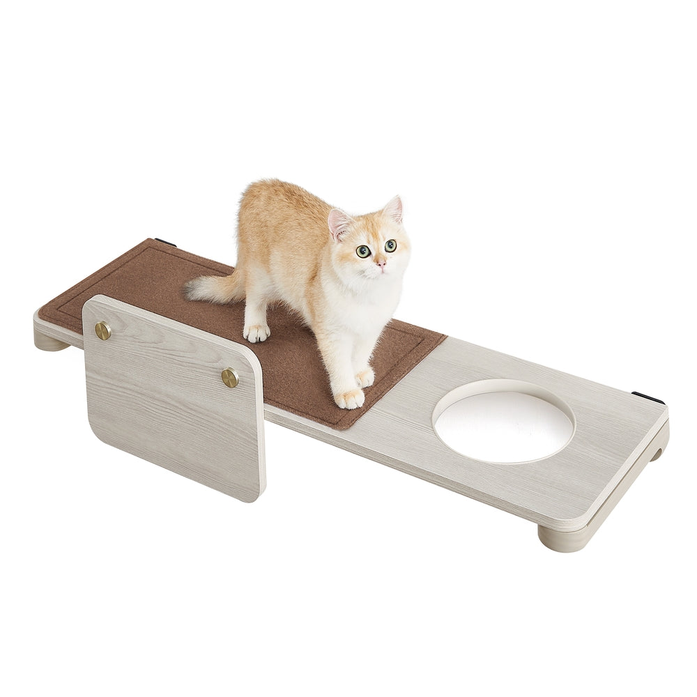 Großes Katzenbrett zur Wandmontage · Braun