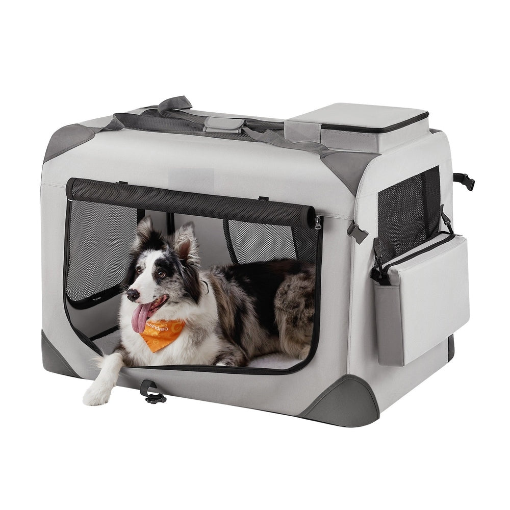 Faltbare Hundetransportbox Leni in Rauchgrau