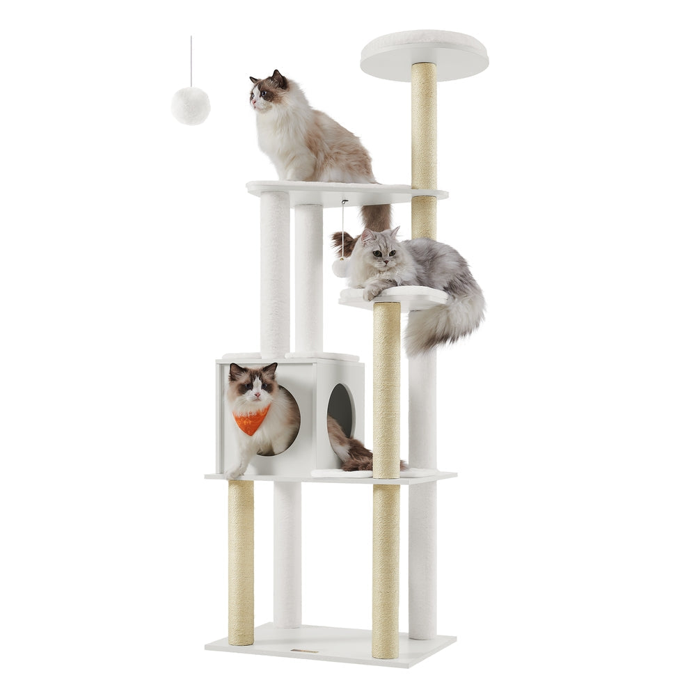 Kratzbaum Teddy XL – Wolkenweiß